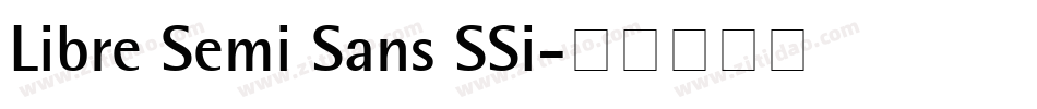 Libre Semi Sans SSi字体转换
